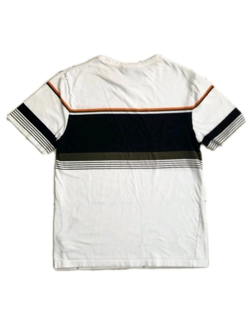 BOSS by HUGO BOSS Boy's T-Shirt Colorblock 100% Cotton White Tee Size 16y